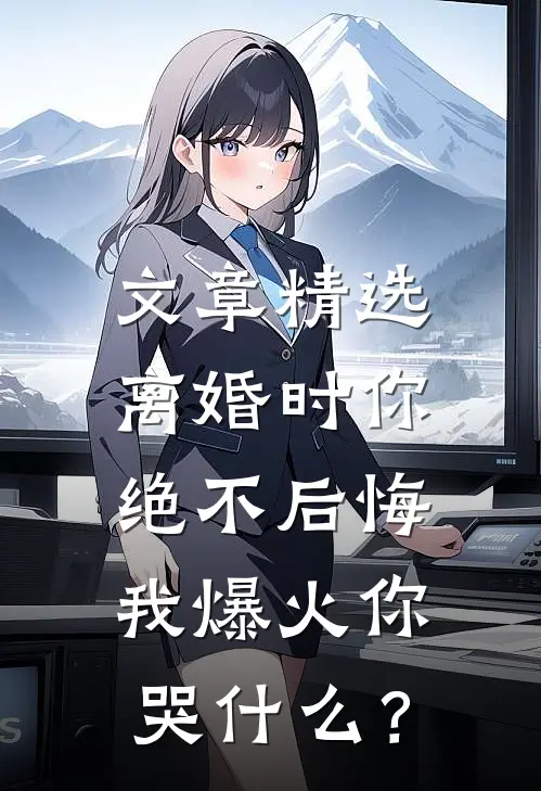 文章精选离婚时你绝不后悔，我爆火你哭什么？