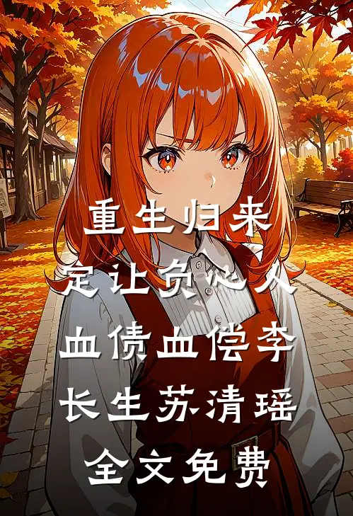 重生归来，定让负心人血债血偿李长生苏清瑶全文免费